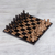 Marble chess set, 'Worthy Match' - Marble Chess Set in Beige and Black from Mexico (image 2d) thumbail