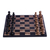 Marble chess set, 'Worthy Match' - Marble Chess Set in Beige and Black from Mexico (image 2g) thumbail