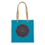 Cotton tote bag, 'Love Mandala' - Cotton Tote Bag with Embroidered Mandala from Mexico (image 2a) thumbail