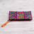 Silk wristlet, 'Flower Kaleidoscope' - Multicolored Embroidered Silk Floral Wristlet from Mexico (image 2c) thumbail