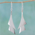 Silver dangle earrings, 'Freedom of Movement' - High-Polish 950 Silver Dangle Earrings from Mexico (image 2) thumbail