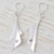 Silver dangle earrings, 'Freedom of Movement' - High-Polish 950 Silver Dangle Earrings from Mexico (image 2c) thumbail