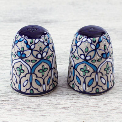 Ceramic salt and pepper shakers, Road to Guanajuato (pair)