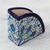 Ceramic napkin holder, 'Road to Guanajuato' - Ceramic Napkin Holder Handcrafted in Green and Blue (image 2c) thumbail