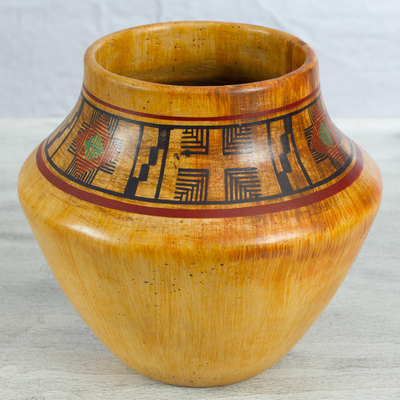Ceramic decorative vase, Desert Gold