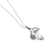 Cultured pearl pendant necklace, 'Iridescent Pear' - Mexican Necklace with Cultured Pearl and 925 Silver Leaves