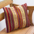 Wool cushion cover, 'Desert Afternoon' - Handwoven Diamond Motif Wool Cushion Cover from Mexico (image 2) thumbail