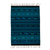 Wool area rug, 'Seaside View' (4x6.5) - 4x6.5 Handwoven Blue Geometric Wool Area Rug from Mexico (image 2a) thumbail
