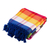 Cotton bedspread and pillowcases, 'Beautiful Rainbow' (twin) - Twin Cotton Bedspread and Pillowcases with Stripes