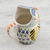 Ceramic creamer, 'Night Bird' - Handcrafted Majolica Ceramic Owl Creamer from Mexico (image 2d) thumbail