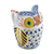 Ceramic creamer, 'Night Bird' - Handcrafted Majolica Ceramic Owl Creamer from Mexico