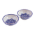 Ceramic serving dish, 'Floral Tradition' (double) - Floral Majolica Ceramic Double Serving Dish from Mexico (image 2a) thumbail