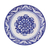 Majolica ceramic salad plates, 'Floral Tradition' (pair) - Two Round Majolica Ceramic Floral Salad Plates from Mexico