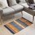 Wool area rug, 'Countryside Freedom' (2x3) - Handwoven 2x3 Wool Area Rug in Navy and Sunrise from Mexico