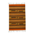 Wollflächenteppich, 'Knackige Wüste' (2x3) - Handgewebter 2x3 gestreifter geometrischer Wollflächenteppich aus Mexiko