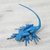 Wood alebrije, 'Folkloric Lizard in Blue' - Hand-Painted Blue Lizard Alebrije Figurine from Mexico (image 2b) thumbail