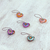 Wood mini ornaments, 'Alebrije Hearts' (set of 5) - Five Painted Heart-Shaped Alebrije Mini Ornaments (image 2c) thumbail