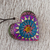 Wood mini ornaments, 'Alebrije Hearts' (set of 5) - Five Painted Heart-Shaped Alebrije Mini Ornaments (image 2d) thumbail