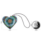 Wood mini ornaments, 'Alebrije Hearts' (set of 5) - Five Painted Heart-Shaped Alebrije Mini Ornaments