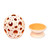 Ceramic candle holder, 'Glowing Egg' - Ceramic Candle Holder with Circular Motifs from Mexico