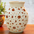 Jarrón decorativo de cerámica - Jarrón decorativo de cerámica con motivo de agujero hecho a mano de México