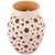 Jarrón decorativo de cerámica - Jarrón decorativo de cerámica con motivo de agujero hecho a mano de México