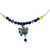 Lapis lazuli pendant necklace, 'Serenity Dove' - Lapis Lazuli and Silver Dove Pendant Necklace from Mexico thumbail