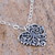 Sterling silver pendant necklace, 'Memories of the Heart' - Sterling Silver Openwork Heart Pendant Necklace from Mexico (image 2b) thumbail