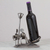 Upcycled metal bottle holder, 'Nocturnal Romance' - Handcrafted Upcycled Metal Auto Parts Bottle Holder (image 2b) thumbail