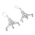 Sterling silver chandelier earrings, 'Wonderful Knots' - Sterling Silver Knot Motif Chandelier Earrings from Mexico (image 2d) thumbail
