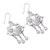Sterling silver chandelier earrings, 'Baroque Elegance' - Sterling Silver Floral Chandelier Earrings from Mexico (image 2d) thumbail
