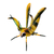 Wood alebrije sculpture, 'Yellow Good Luck Cricket' - Wood Alebrije Cricket Sculpture in Yellow from Mexico (image 2f) thumbail
