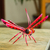 Wood alebrije sculpture, 'Sweet Freedom in Pink' - Handcrafted Pink Copal Wood Dragonfly Sculpture from Mexico thumbail