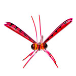 Wood alebrije sculpture, 'Sweet Freedom in Pink' - Handcrafted Pink Copal Wood Dragonfly Sculpture from Mexico