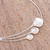 Cultured pearl pendant necklace, 'Purity and Elegance' - Cultured Pearl Floral Pendant Necklace from Mexico (image 2b) thumbail