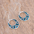 Turquoise dangle earrings, 'Windows of History' - Geometric Turquoise Dangle Earrings from Mexico (image 2b) thumbail