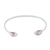 Cultured pearl cuff bracelet, 'Purity and Elegance' - Handcrafted Cultured Pearl Cuff Bracelet from Mexico thumbail
