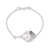 Cultured pearl pendant bracelet, 'Purity and Elegance' - Handcrafted Cultured Pearl Pendant Bracelet from Mexico thumbail