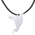 Collar colgante de plata esterlina - Collar con colgante de pájaro de origami de plata de ley de México