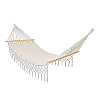 Nylon hammock, 'Natural Rest' (single)