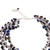 Conjunto de joyas de lapislázuli y cristal - Juego de collar y aretes con cuentas de cristal y lapislázuli