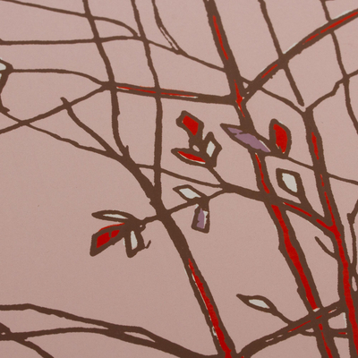 „Little Tree“ (2005) – 35-Zoll-Siebdruck mit Baum- und Landschaftsmotiven in Mexiko