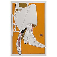 'Lace-up Boots' (2005) - Mexico Signed Numbered Silkscreen Print (35 Inches)