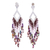 Agate waterfall earrings, 'Natural Diamond' - Agate and Sterling Silver Waterfall Earrings from Mexico (image 2b) thumbail