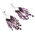 Agate waterfall earrings, 'Natural Diamond' - Agate and Sterling Silver Waterfall Earrings from Mexico (image 2c) thumbail