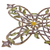 Steel wall cross, 'Cross of My Country' - Steel Wall Cross with Floral and Leaf Motifs from Mexico (image 2c) thumbail