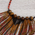 Tiger's eye waterfall necklace, 'Natural Intensity' - Tiger's Eye and Glass Beaded Waterfall Necklace from Mexico (image 2b) thumbail