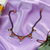 Glass beaded collar necklace, 'colourful Aura' - Handcrafted colourful Beaded Collar Necklace