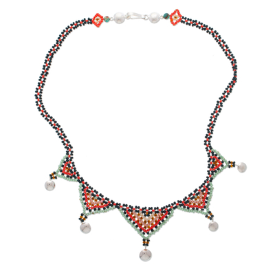 Handcrafted Colorful Beaded Collar Necklace