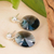 Ohrhänger aus Sterlingsilber - Handgefertigte blaue Swarovski-Kristall-Ohrringe aus 925er Silber